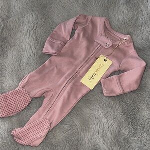 L'ovedbaby Pink Knit Footies Preemie Organic Cotton NEW NICU